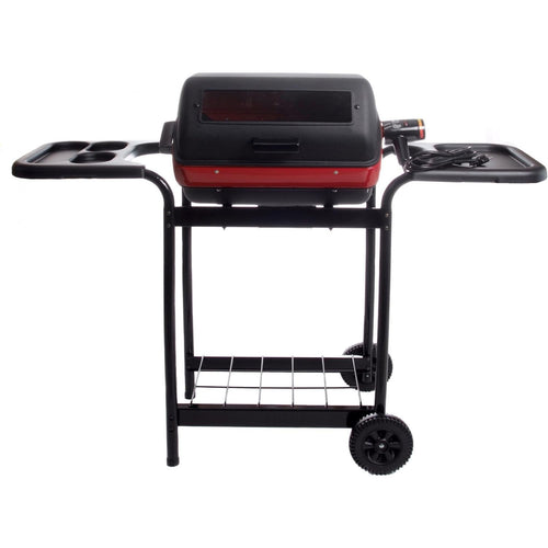 Americana 19-Inch Electric Cart Grill - Black with Durable Polymer Side Tables