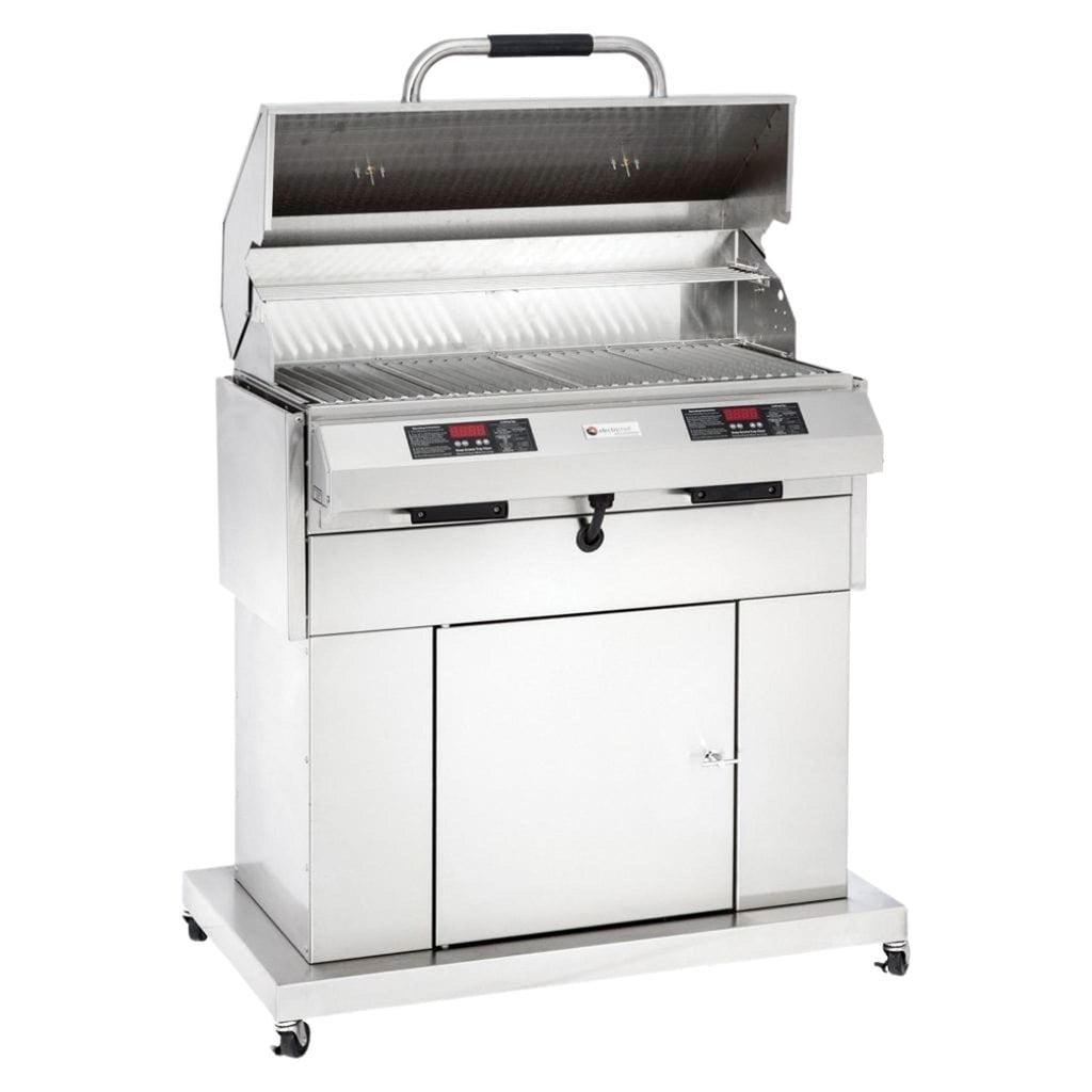 ElectriChef Ruby 32-Inch Dual-Zone Electric Grill with Closed-Base Cabinet