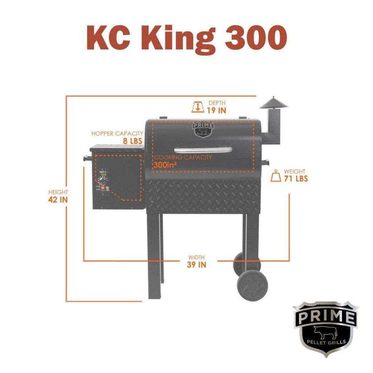 Fire Sense KC King 300 Electric Pellet Grill - Premium Outdoor Cooking