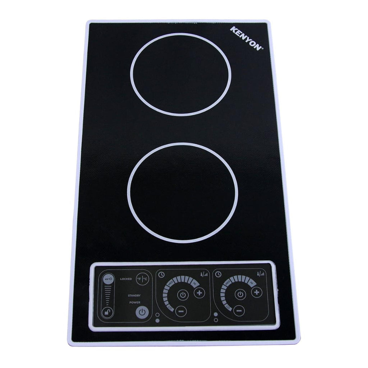 Kenyon SilKEN 2 21-Inch 2-Burner Induction Cooktop - 120V Portrait-Mount with IntelliKEN Touch