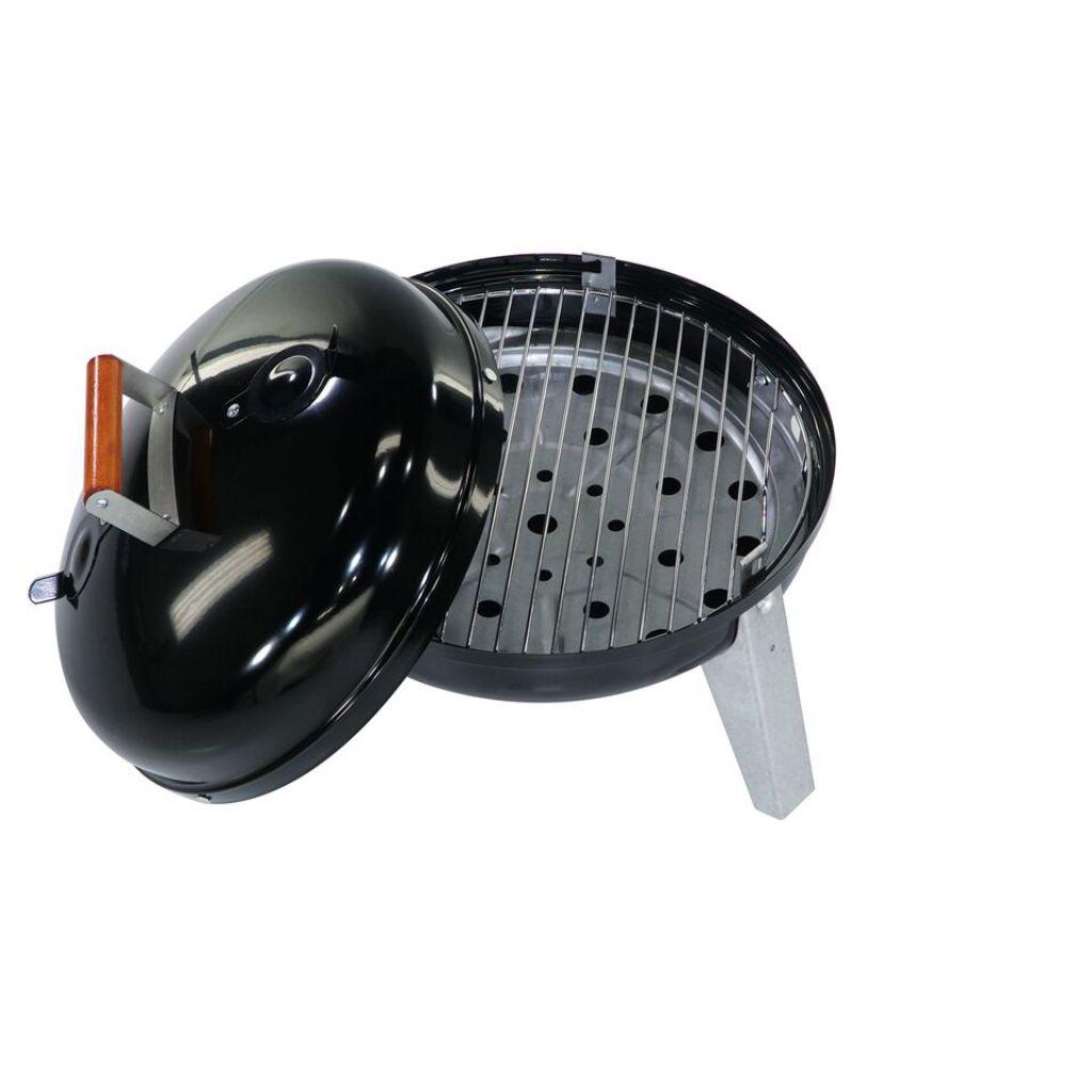 Americana 21-Inch Portable Dual Fuel Charcoal and Electric Grill - Black