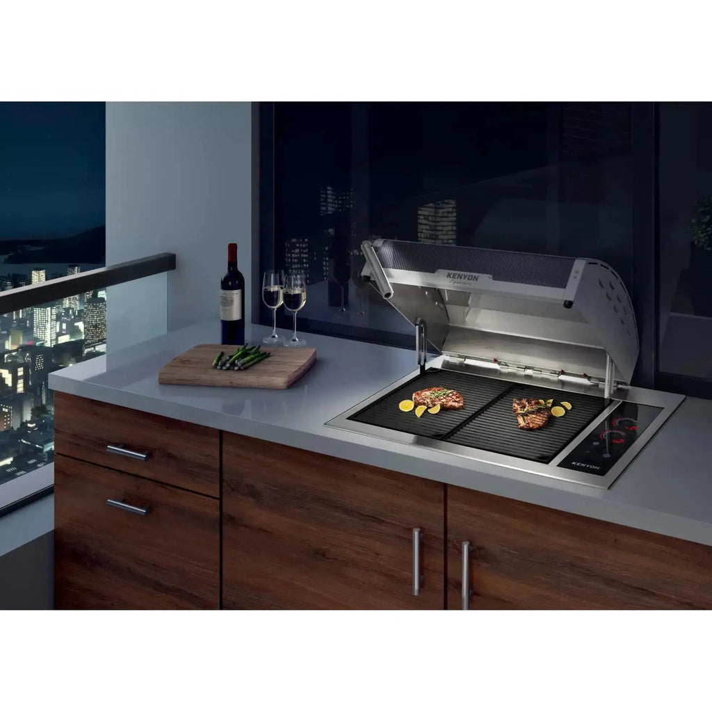 Kenyon Signature 30-Inch 2-Burner Built-In Electric Grill - 240V with IntelliKEN Touch Control