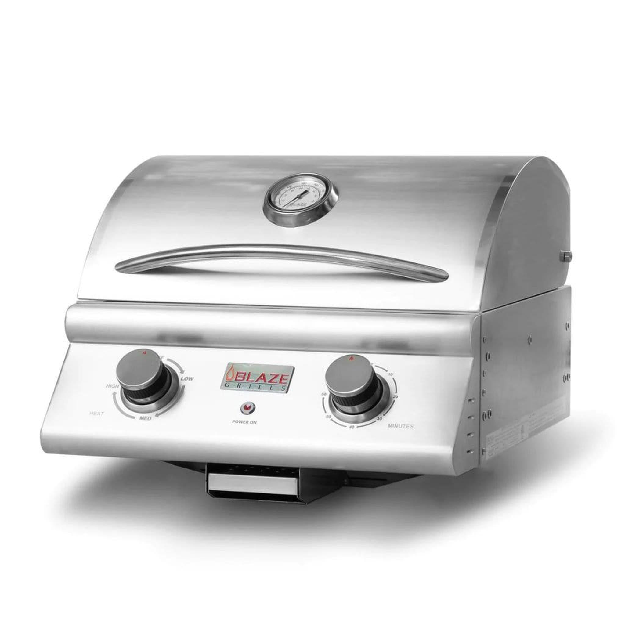 Blaze 21-Inch Portable 1500W Electric Tabletop Grill for Outdoor Cooking