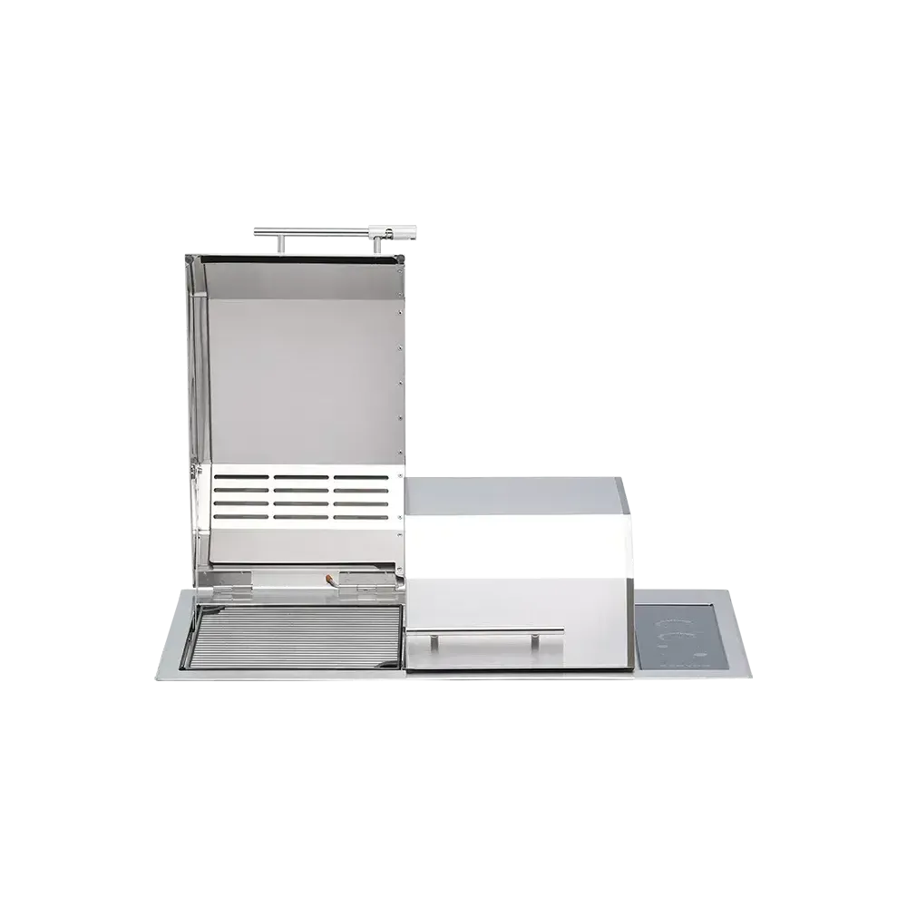 Kenyon Texan 30-Inch Built-In Electric Grill with IntelliKEN Touch Control - 240V Split-Lid Design