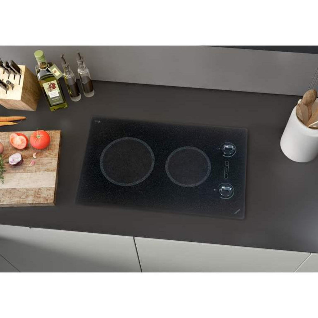 Kenyon Mediterranean 23-Inch 2-Burner Electric Cooktop - Sleek Black 208V Large Surface with Precision Knob Control