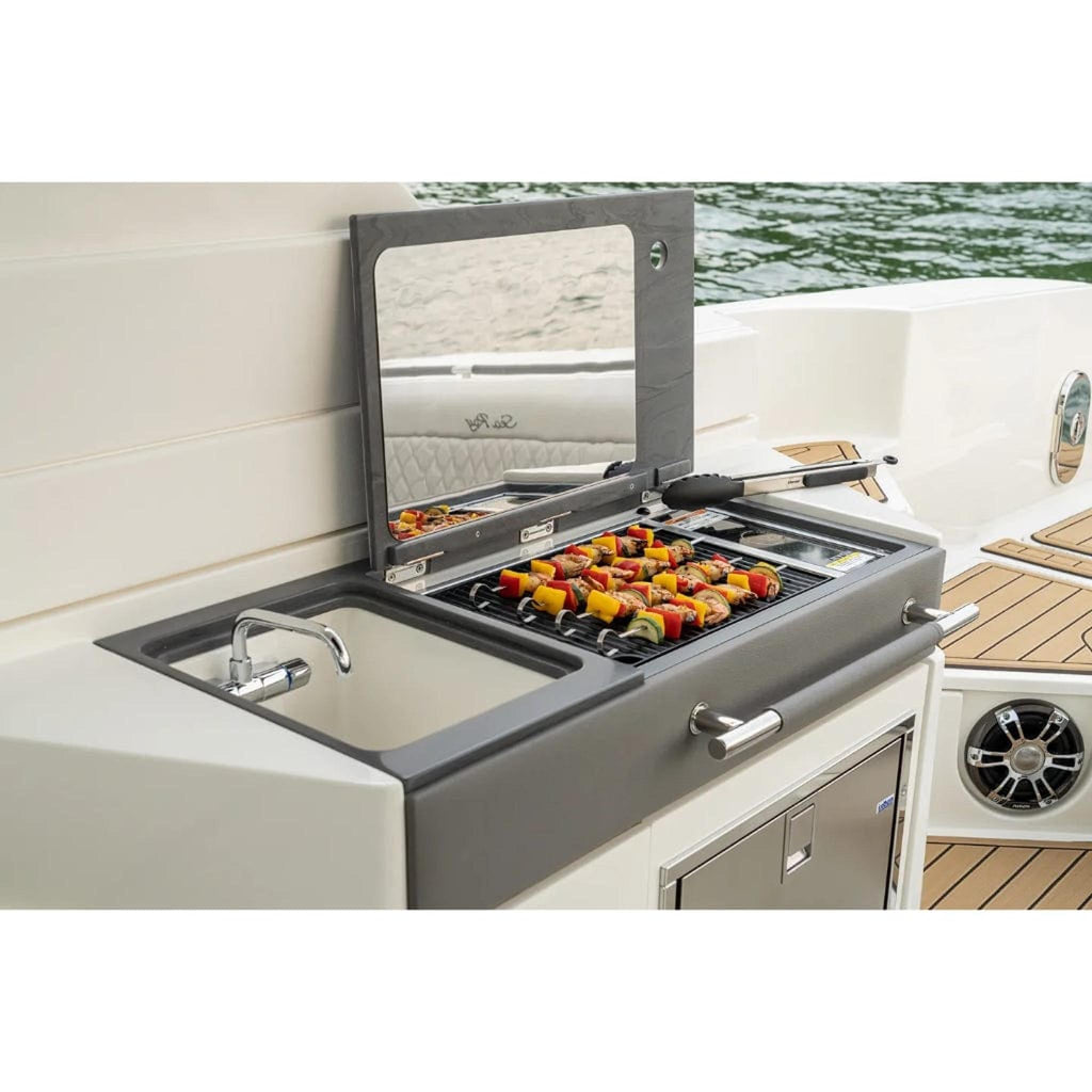 Kenyon Frontier 21-Inch Built-In Electric Grill - 120V Single Burner with GFCI Cord