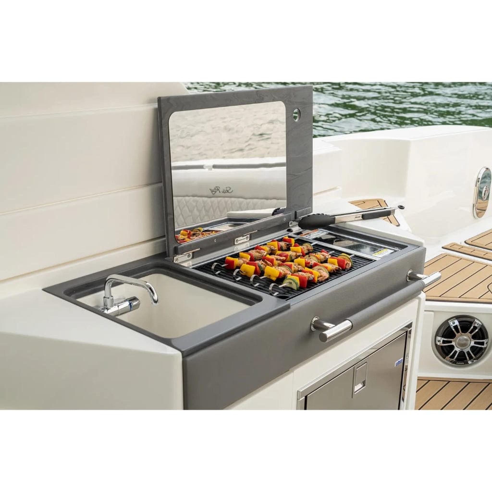 Kenyon Frontier 21-Inch Built-In Electric Grill - 120V Single Burner with GFCI Cord