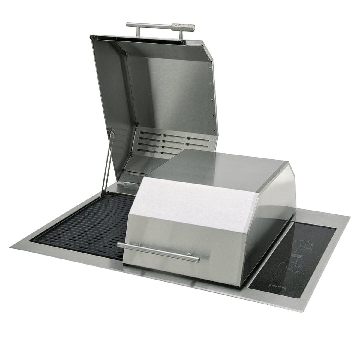 Kenyon Texan 30-Inch Built-In Electric Grill - 240V Split-Lid with Touch Controls