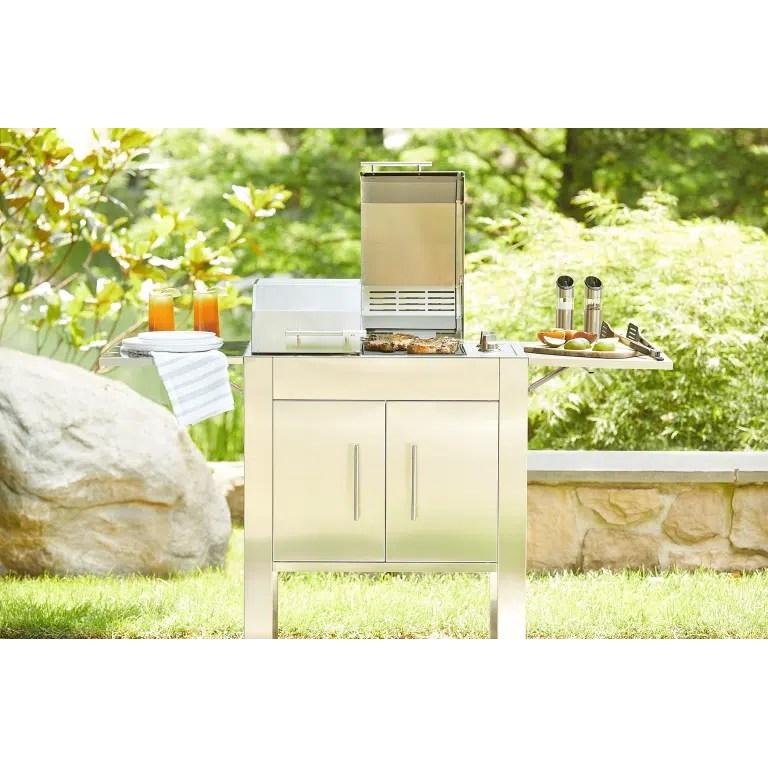 Kenyon Texan 240V Electric Grill with Stand - Dual-Zone Split-Lid Design