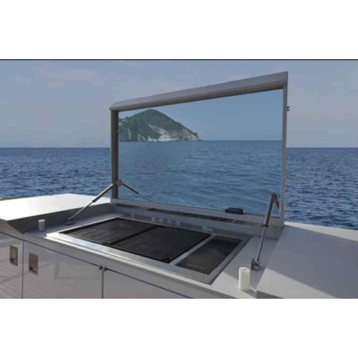 Kenyon Texan 30-Inch Built-In Electric Grill - 2-Burner, 208V, Touch Control