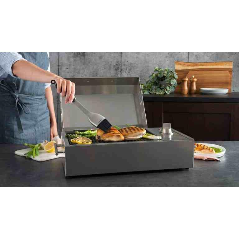 Kenyon City 21-Inch Portable Electric Grill - 120V Single Burner Indoor/Outdoor Cooktop