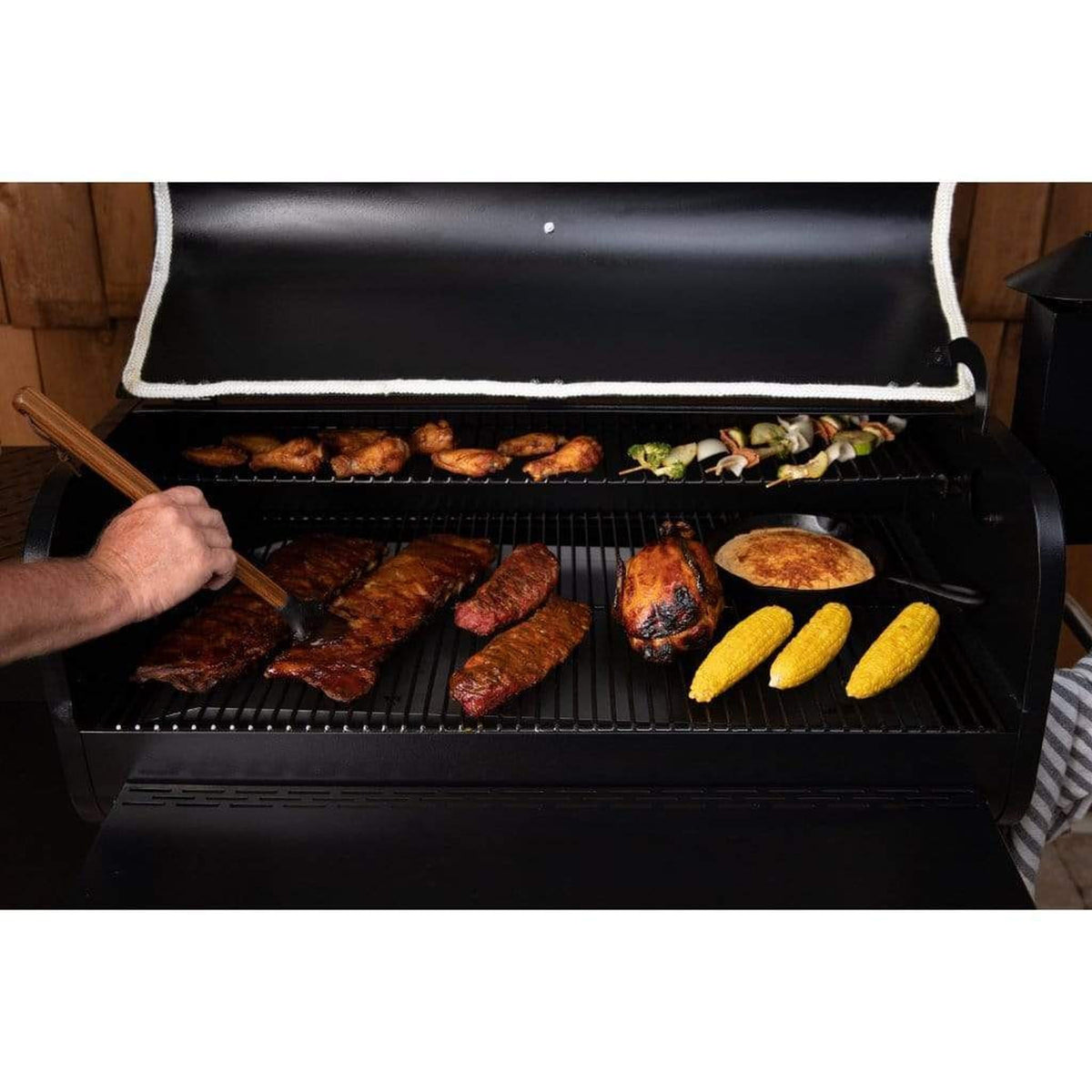 Fire Sense KC King 950 Wood Pellet Grill - Premium Electric Smoker & BBQ