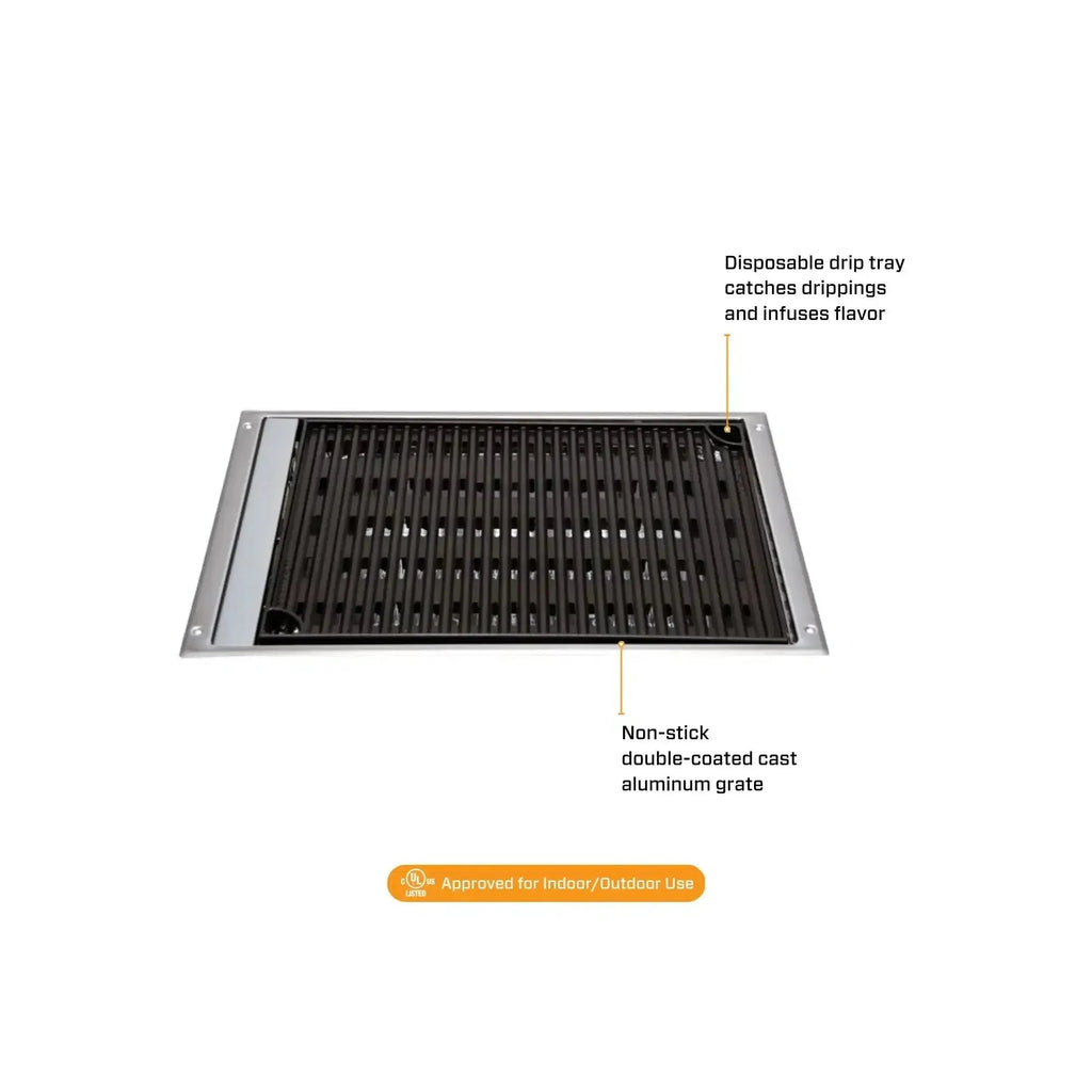 Kenyon Frontier 18-Inch Built-In 240V Electric Grill with Remote Control