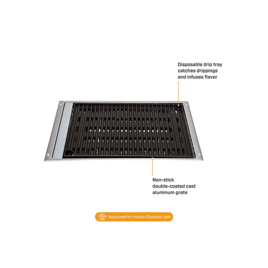 Kenyon Frontier 18-Inch Built-In 240V Electric Grill with Remote Control