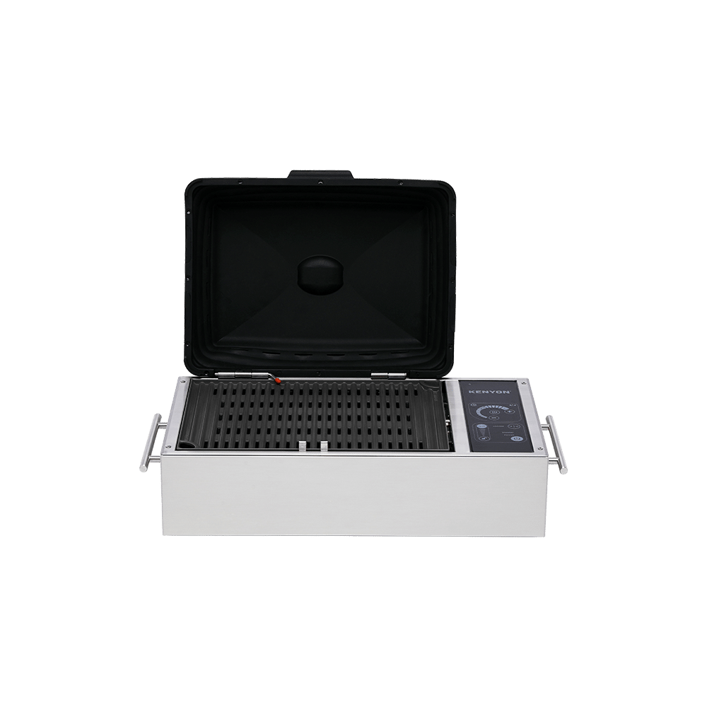 Kenyon SilKEN 21-Inch Portable Electric Grill - 120V Single Burner with IntelliKEN Touch Control