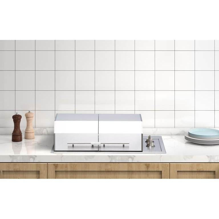 Kenyon Texan 30-Inch Built-In Electric Grill - 240V Split-Lid with Precision Knob Control