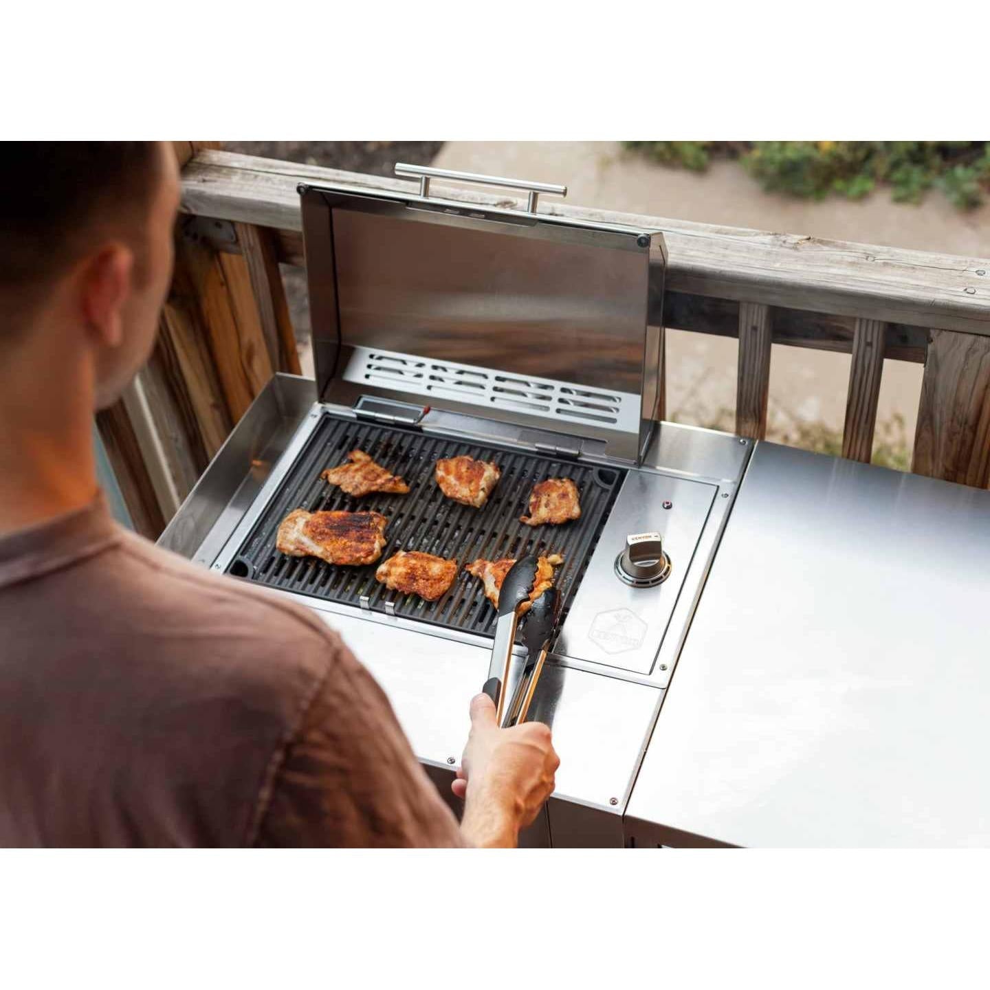 Kenyon City 40-Inch 120V Portable Electric Grill - Premium Freestanding Outdoor Cooking