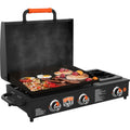 Blackstone 22-Inch Portable Tabletop Propane Griddle with Integrated Side Burner