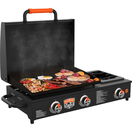 Blackstone 22-Inch Portable Tabletop Propane Griddle with Integrated Side Burner