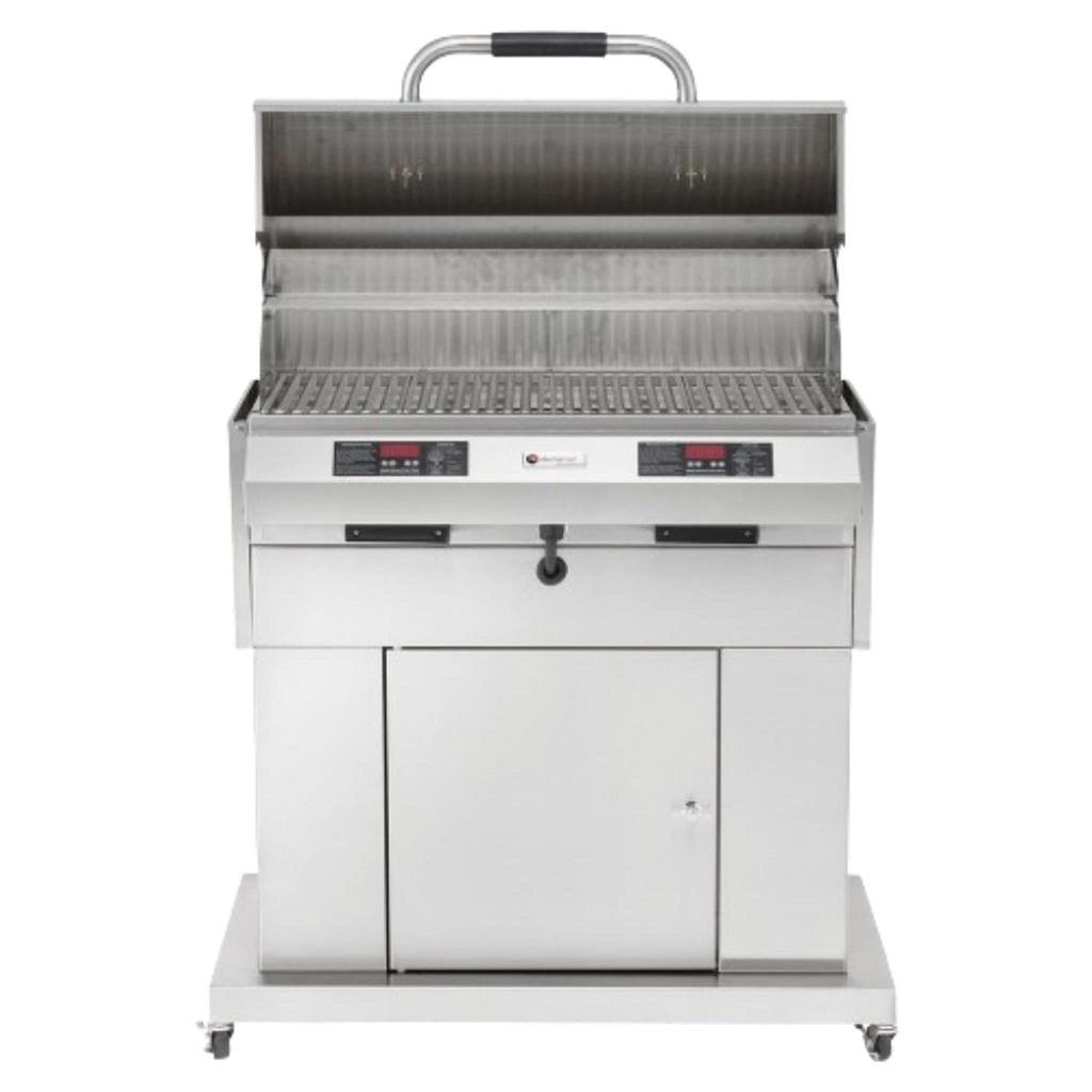 ElectriChef Ruby 32-Inch Dual-Zone Electric Grill with Closed-Base Cabinet