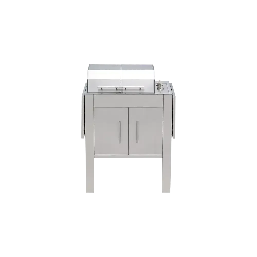 Kenyon Texan 240V Electric Grill with Stand - Dual-Zone Split-Lid Design