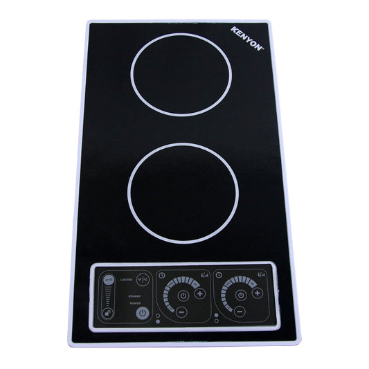 Kenyon SilKEN 2 21-Inch 2-Burner Induction Cooktop - 120V Landscape-Mount with IntelliKEN Touch