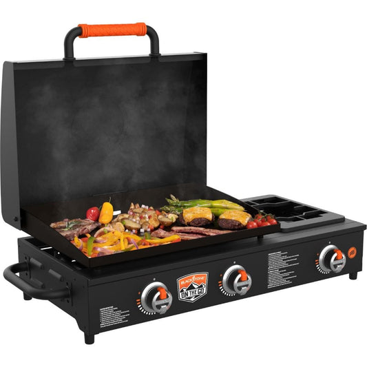Blackstone 22-Inch Portable Tabletop Propane Griddle with Integrated Side Burner