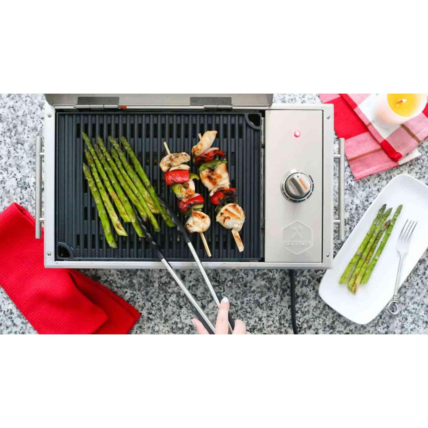 Kenyon City 21-Inch Portable Electric Grill - 120V Single Burner Indoor/Outdoor Cooktop