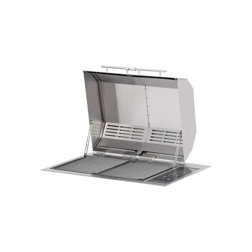 Kenyon Texan 30-Inch Built-In Electric Grill - 240V Split-Lid with IntelliKEN Touch Control