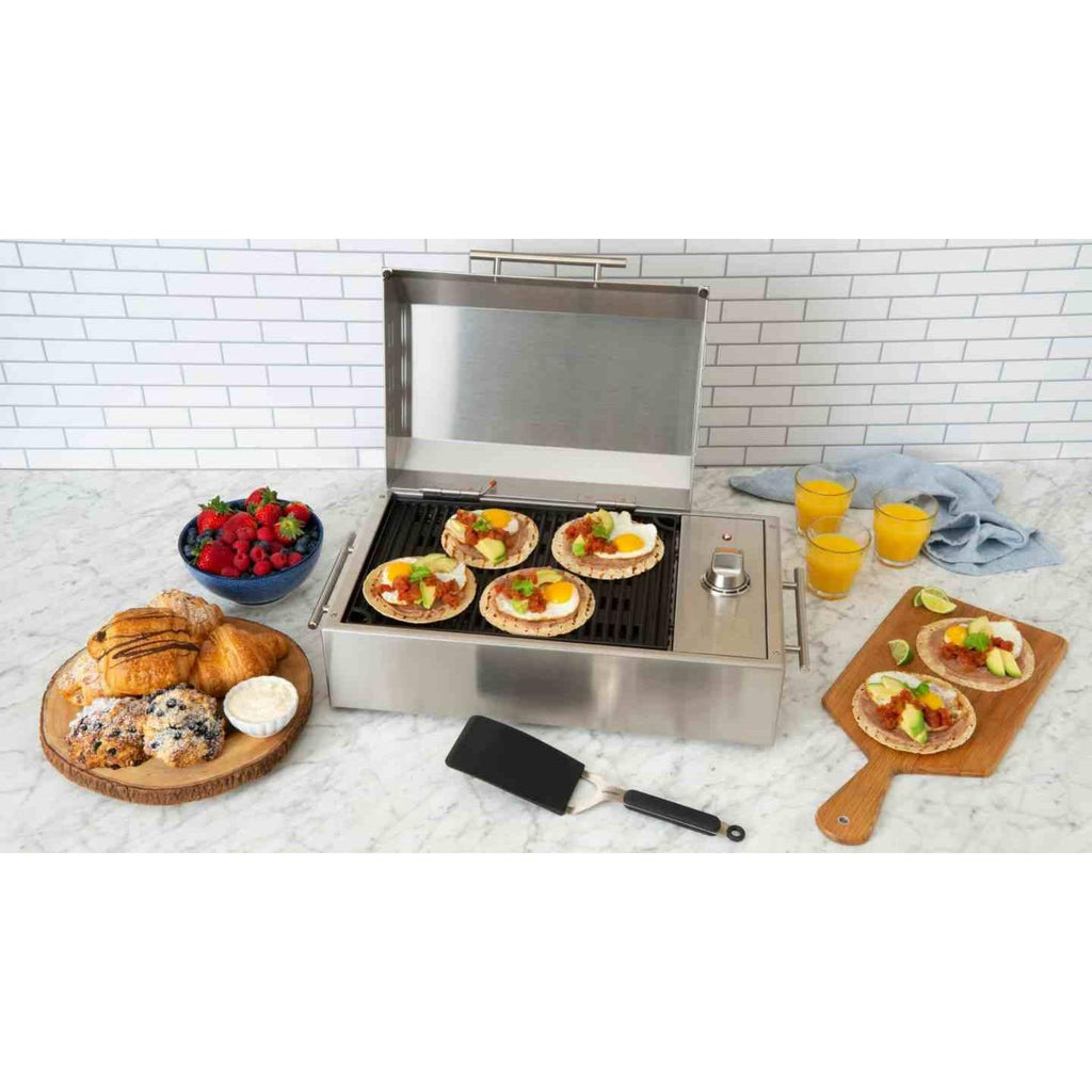 Kenyon City 21-Inch Portable Electric Grill - 120V Single Burner Indoor/Outdoor Cooktop