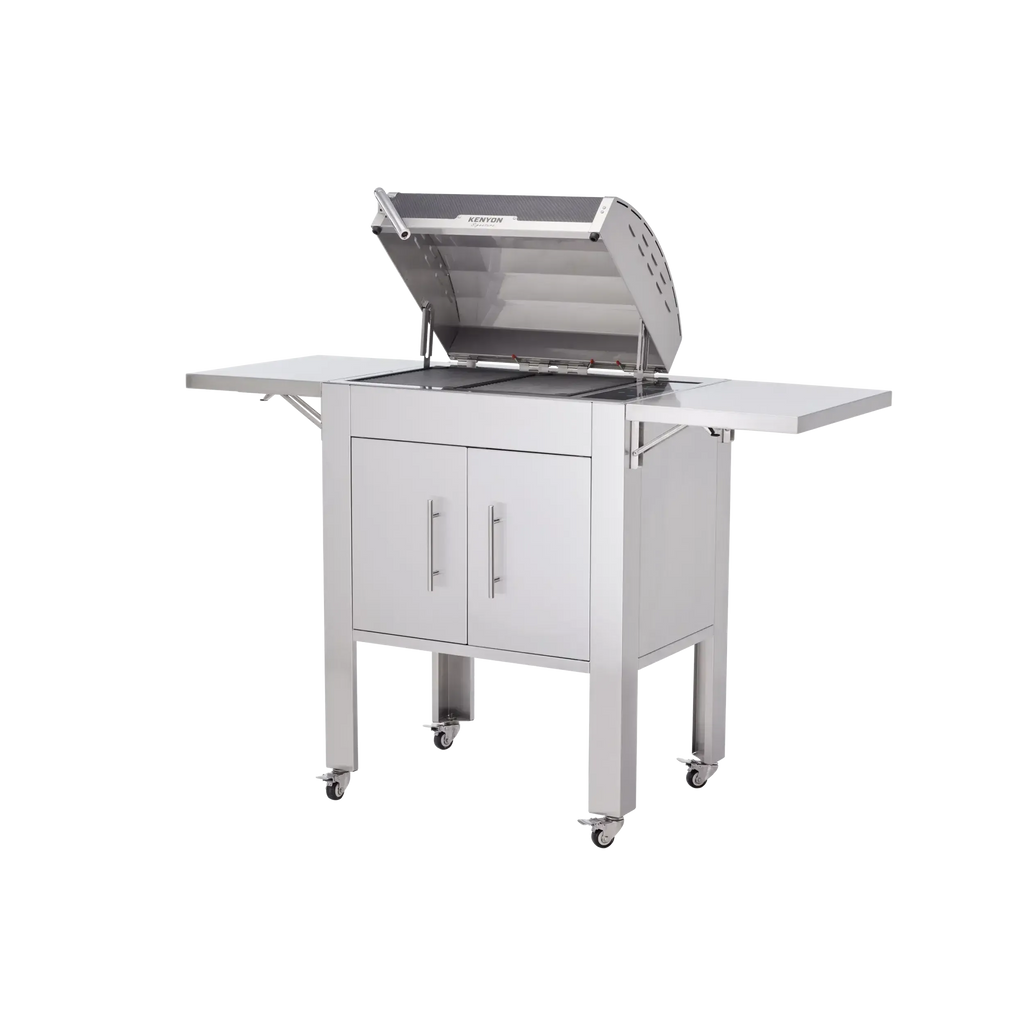 Kenyon Signature 60-Inch 2-Burner Freestanding Electric Grill - 240V with IntelliKEN Touch Control & Lighted Stainless Steel Lid
