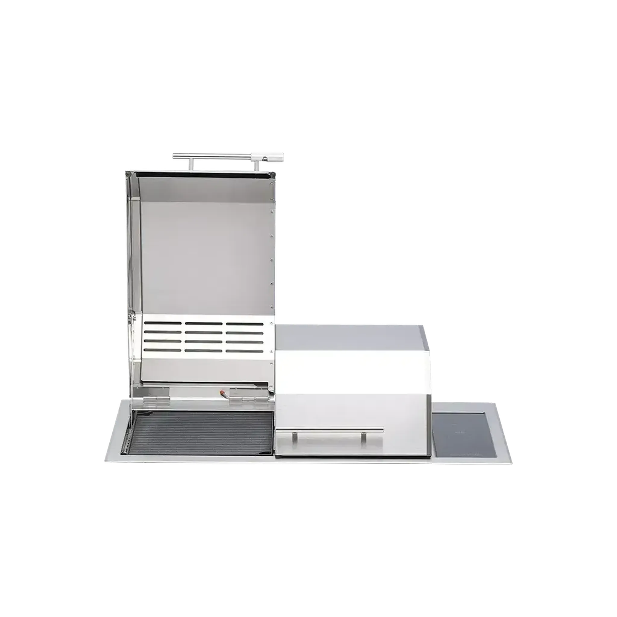 Kenyon Texan 30-Inch Built-In Electric Grill - 2-Burner Split-Lid with Touch Controls