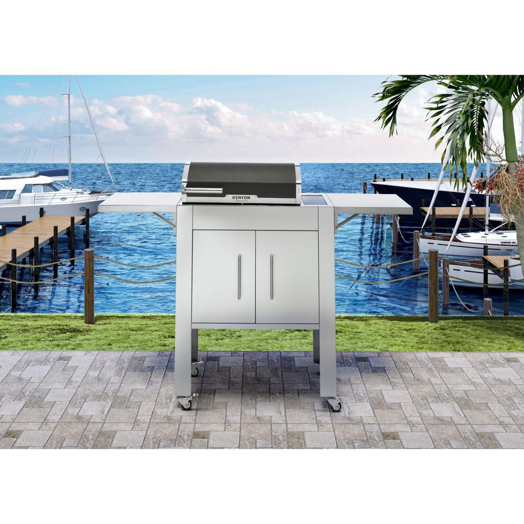 Kenyon Signature 60-Inch 2-Burner Freestanding Electric Grill - 240V with IntelliKEN Touch Control & Lighted Stainless Steel Lid