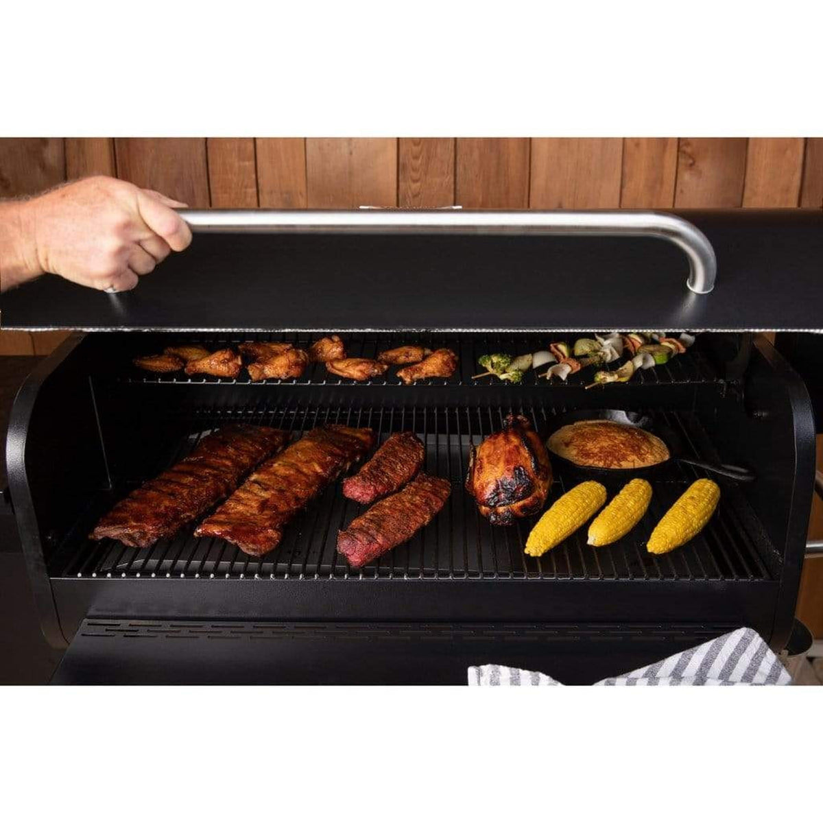 Fire Sense KC King 950 Wood Pellet Grill - Premium Electric Smoker & BBQ