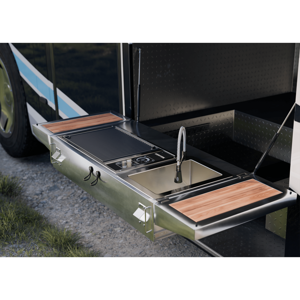 Kenyon Frontier 21-Inch Built-In Electric Grill - 240V Single Burner with IntelliKEN Touch Control