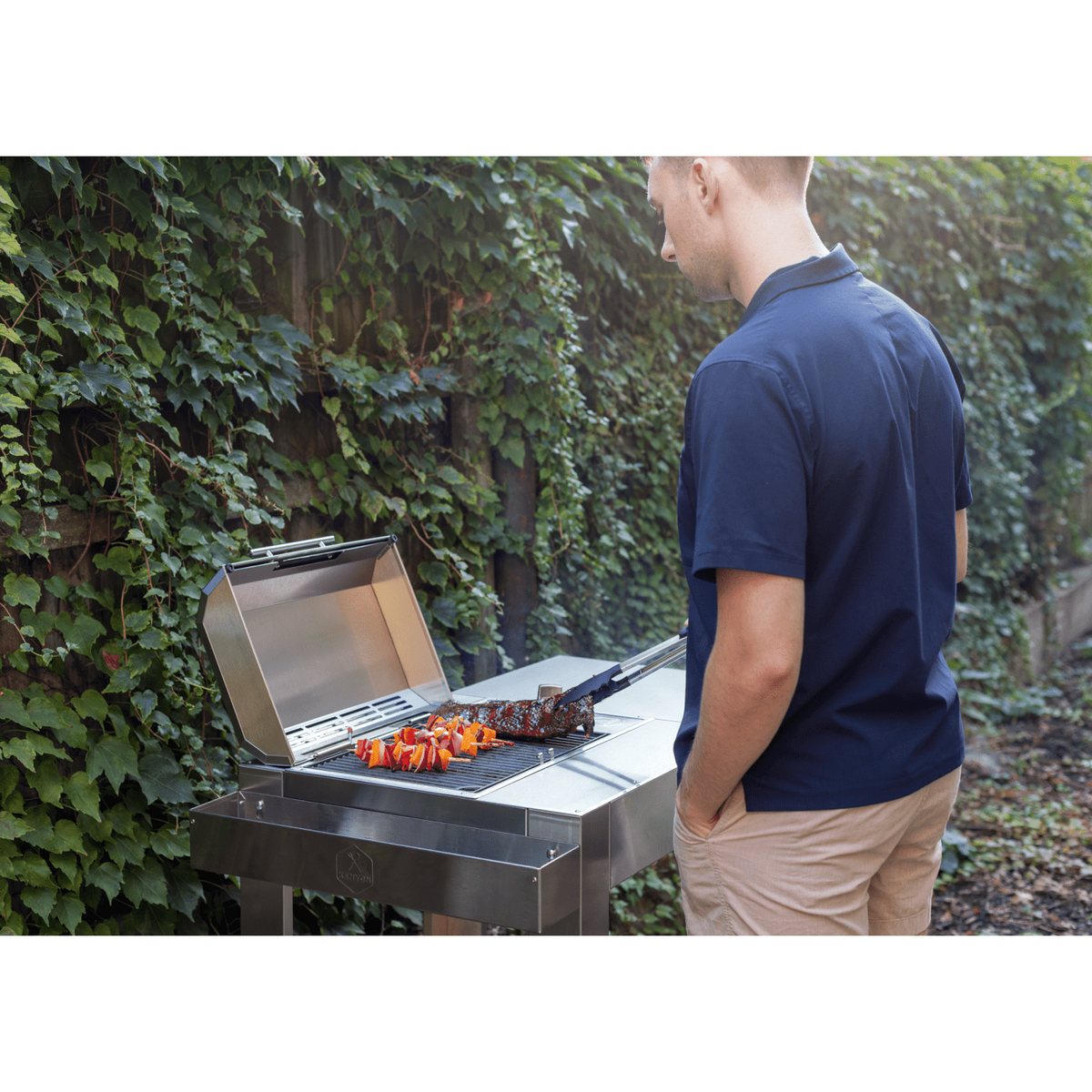 Kenyon City 40-Inch 120V Portable Electric Grill - Premium Freestanding Outdoor Cooking