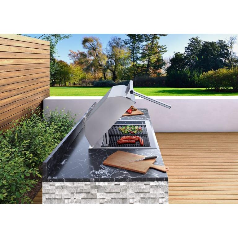 Kenyon Texan 30-Inch Built-In Electric Grill - 240V Dual-Burner with Touch Control and ADA Handle