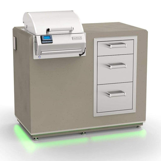 Fire Magic Electric Grill Island Bundle with Triple Storage Drawers - ID251-D-44SM