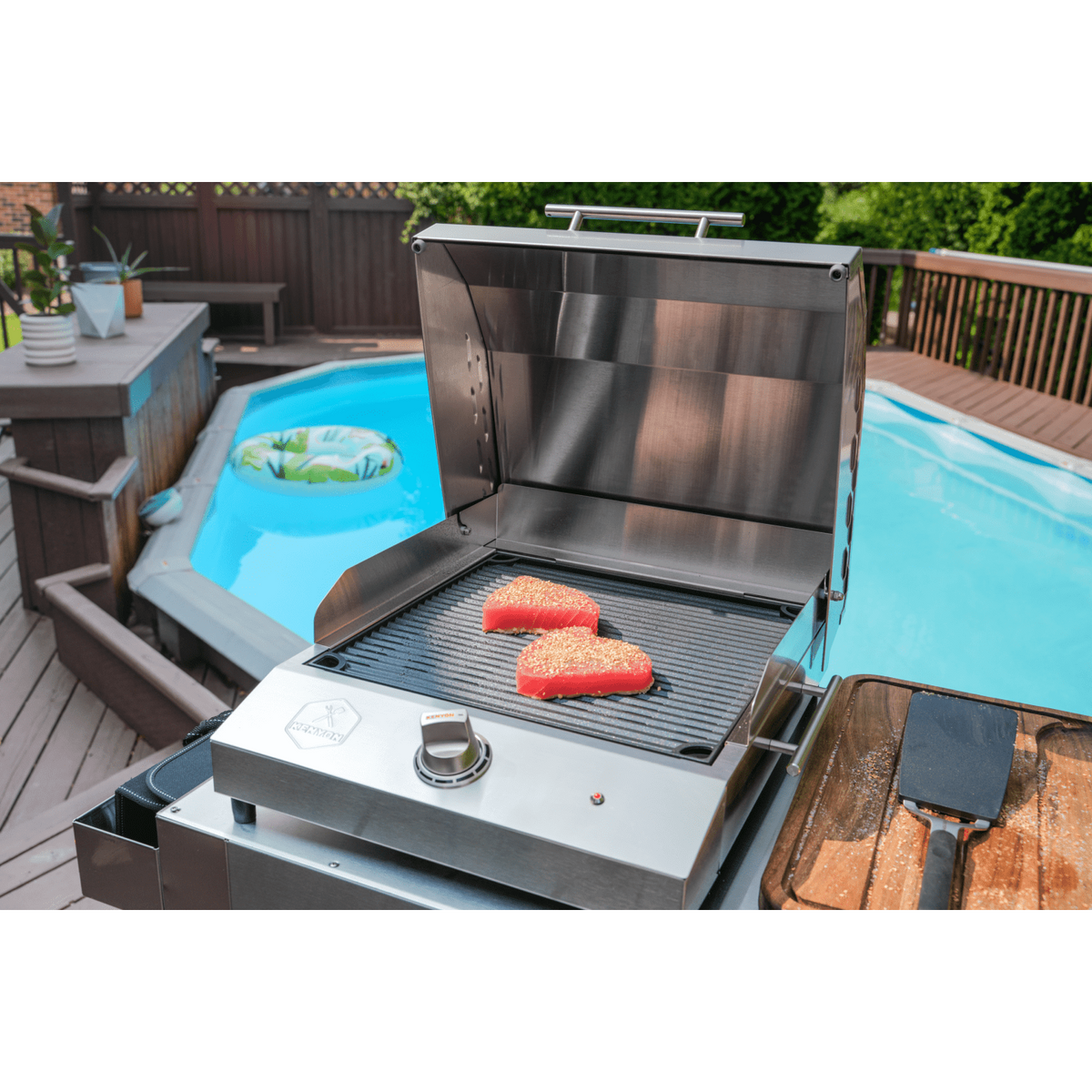 Kenyon G2 27-Inch 120V Portable Electric Grill with Integrated Stand