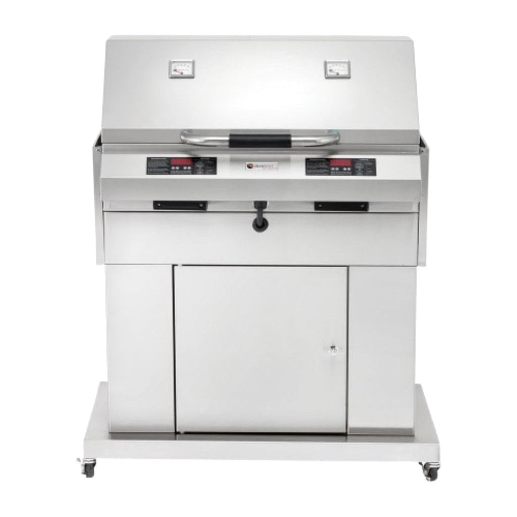 ElectriChef Ruby 32-Inch Dual-Zone Electric Grill with Closed-Base Cabinet