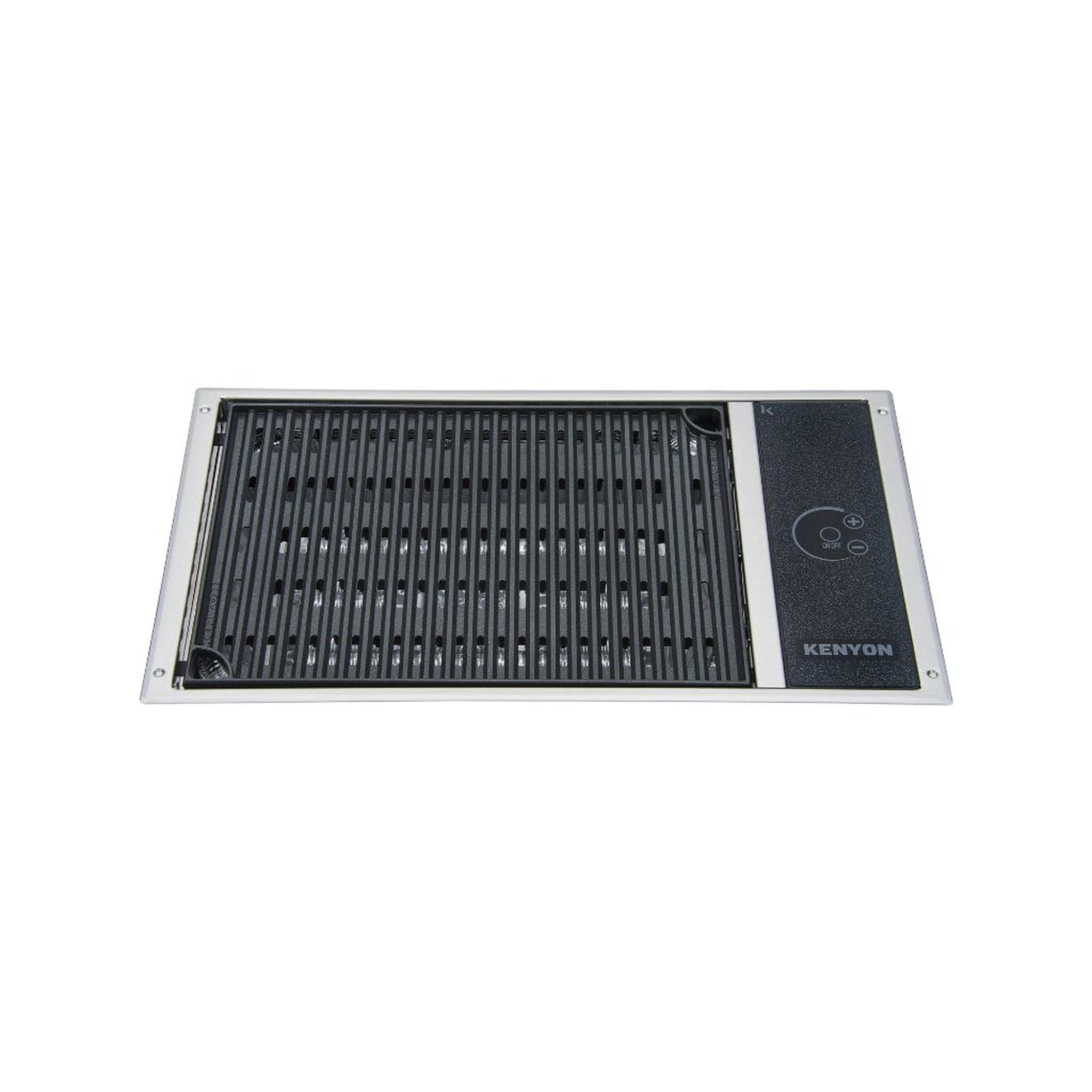 Kenyon Frontier 21-Inch Built-In Electric Grill - 120V Single Burner with GFCI Cord