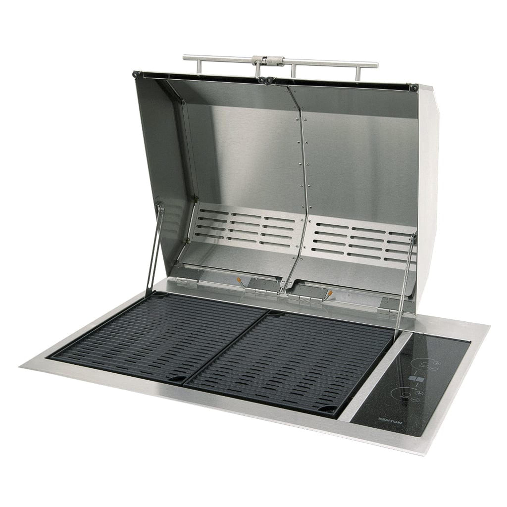 Kenyon Texan 30-Inch Built-In Electric Grill - 240V Split-Lid with Touch Controls
