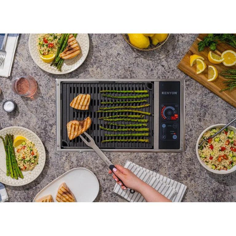 Kenyon Frontier 21-Inch Built-In Electric Grill - 240V Single Burner with IntelliKEN Touch Control