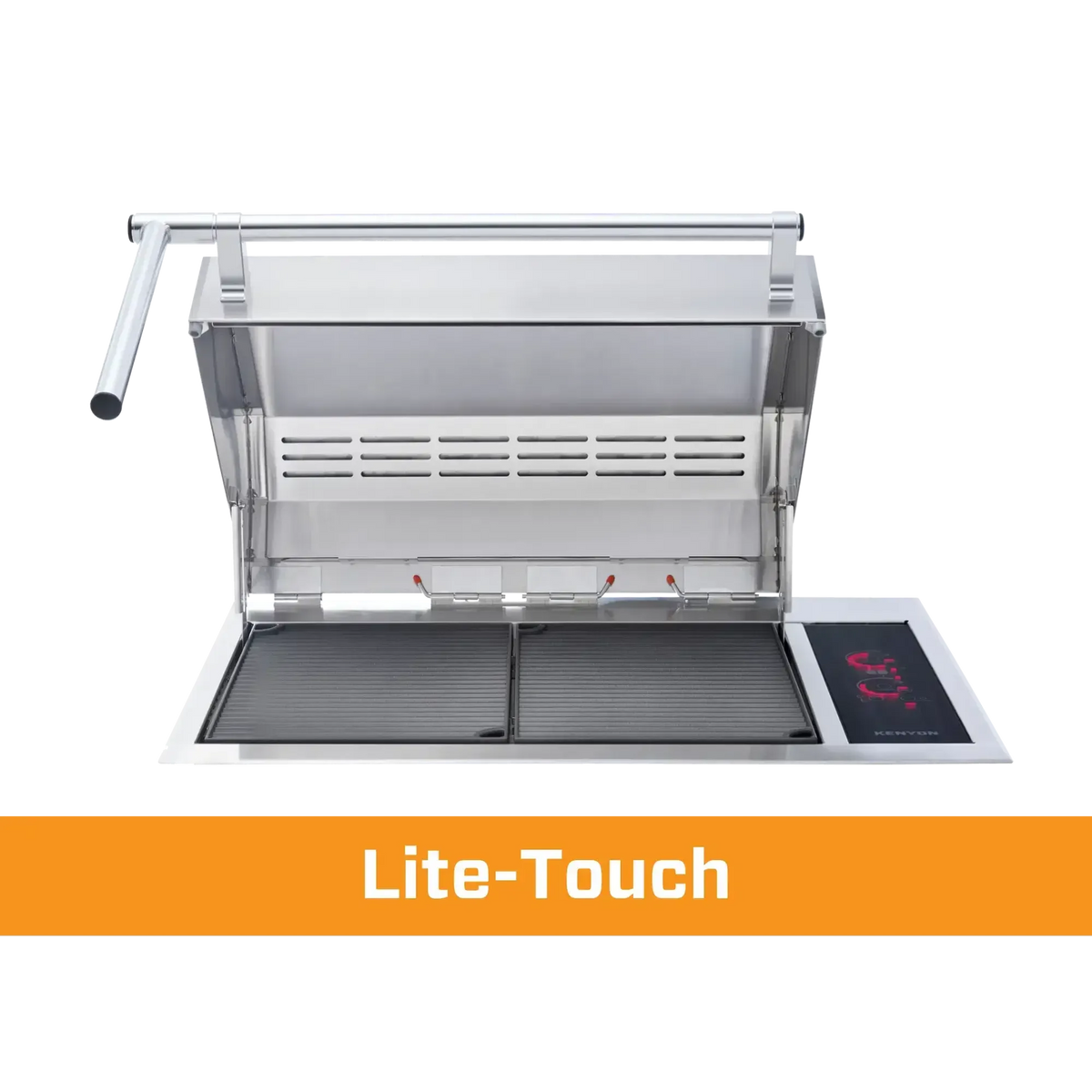 Kenyon Texan 30-Inch Built-In Electric Grill - 208V Dual-Burner with Touch Control & ADA Handle