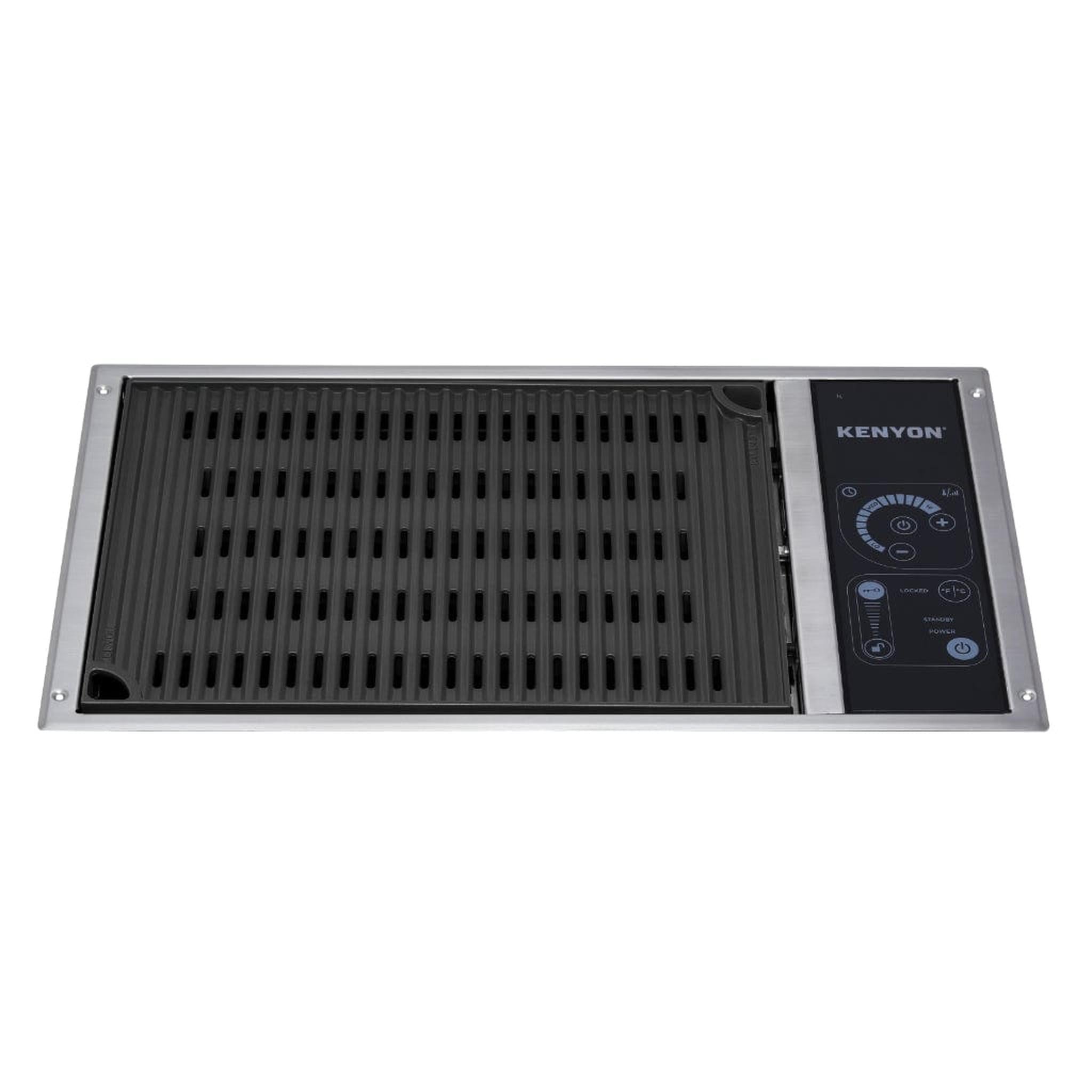 Kenyon Frontier 21-Inch Built-In Electric Grill - 120V Single Burner with IntelliKEN Touch Control