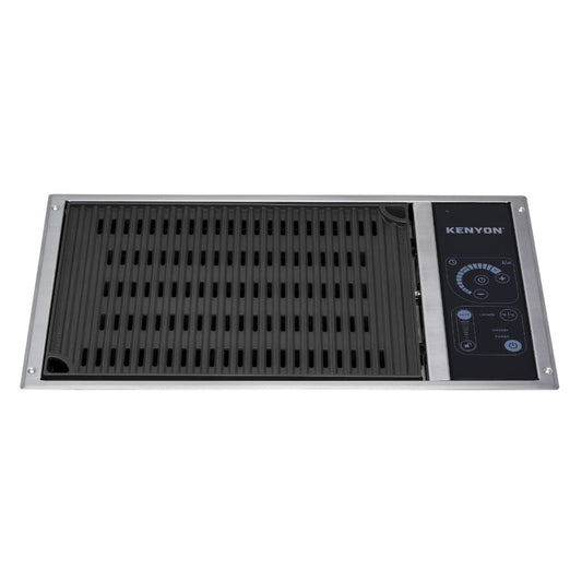 Kenyon Frontier 21-Inch Built-In Electric Grill - 120V Single Burner with IntelliKEN Touch Control
