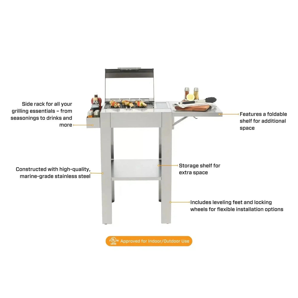 Kenyon Frontier 120V IntelliKEN Touch Electric Grill with Portable Stand