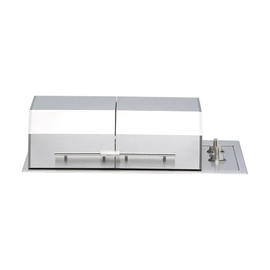 Kenyon Texan 30-Inch Built-In Electric Grill - 240V Split-Lid with Precision Knob Control