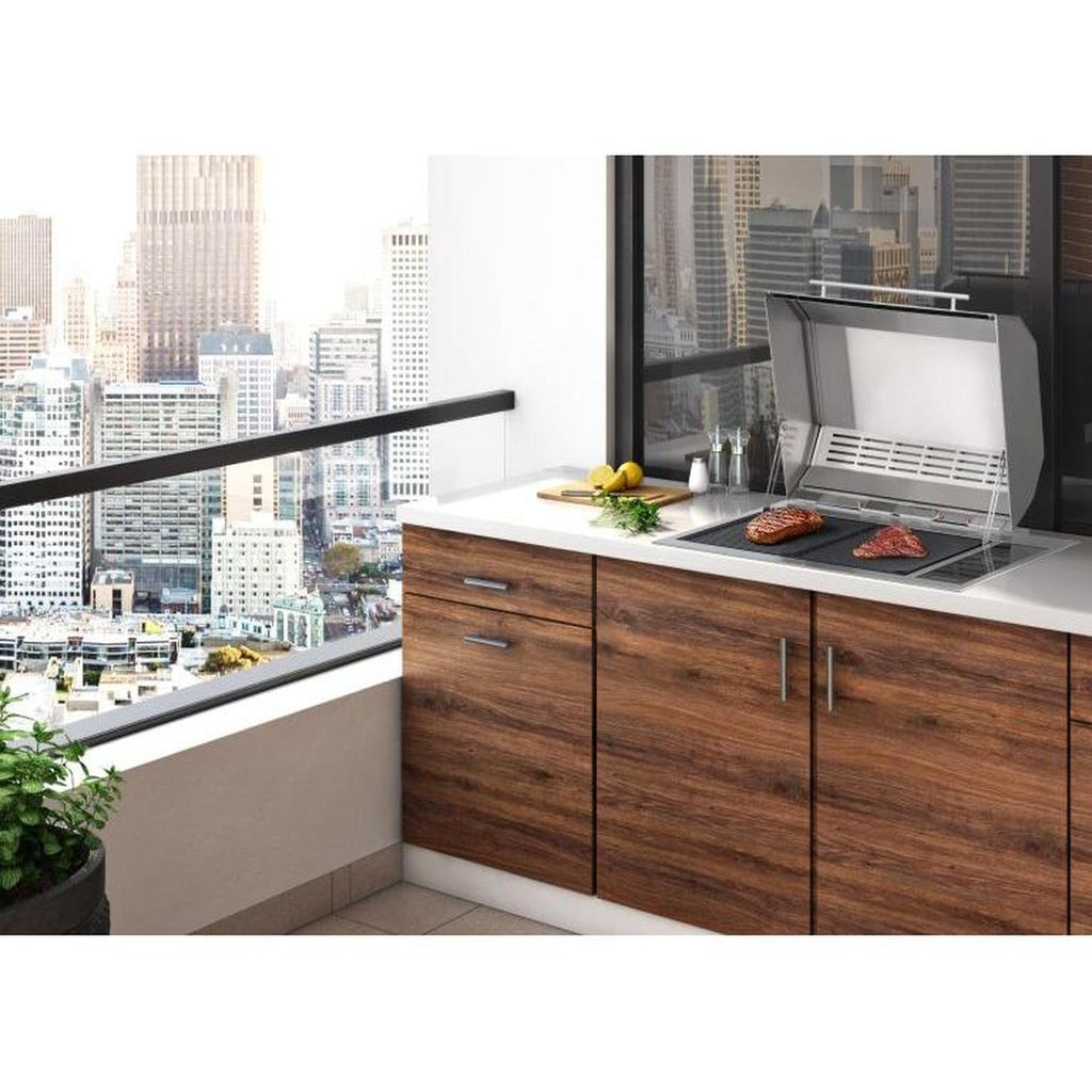 Kenyon Texan 30-Inch Built-In Electric Grill - 240V Dual-Zone Cooking with Touch Control
