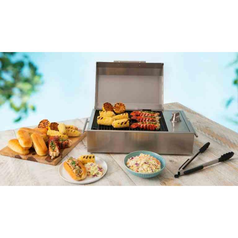 Kenyon City 21-Inch Portable Electric Grill - 120V Single Burner Indoor/Outdoor Cooktop